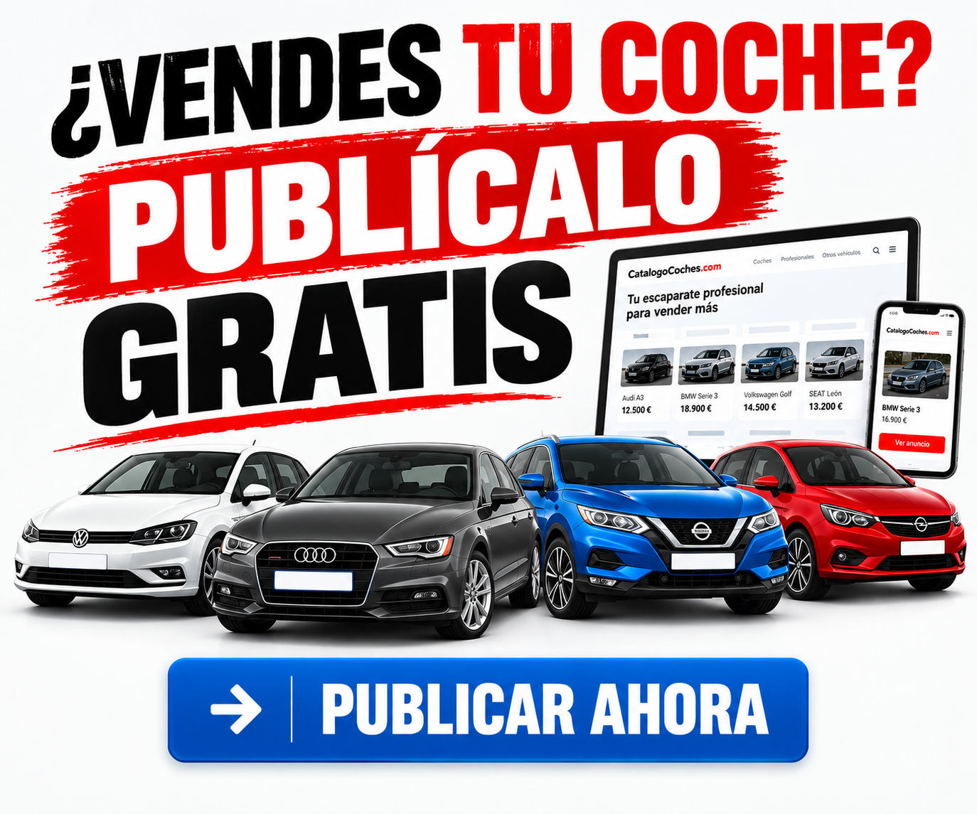 Publica tu coche gratis en CatalogoCoches.com